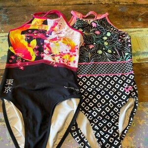 Quatro and GK adult small leotards